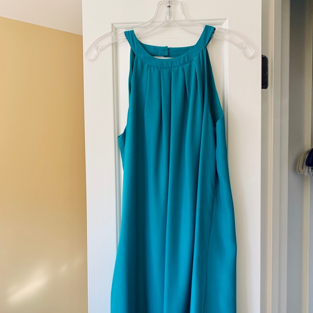 Above the knee, cross-backed J-Crew dress